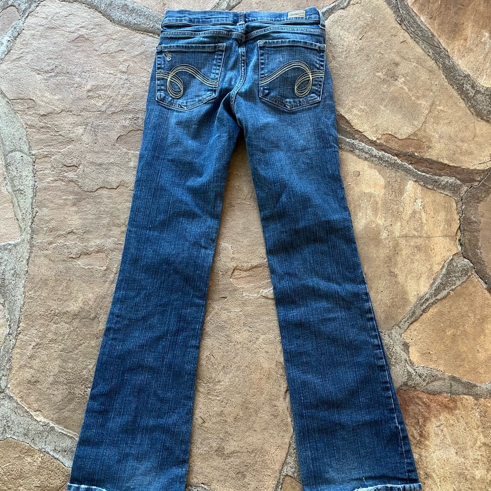 Vintage y2k style low rise see thru soul jeans